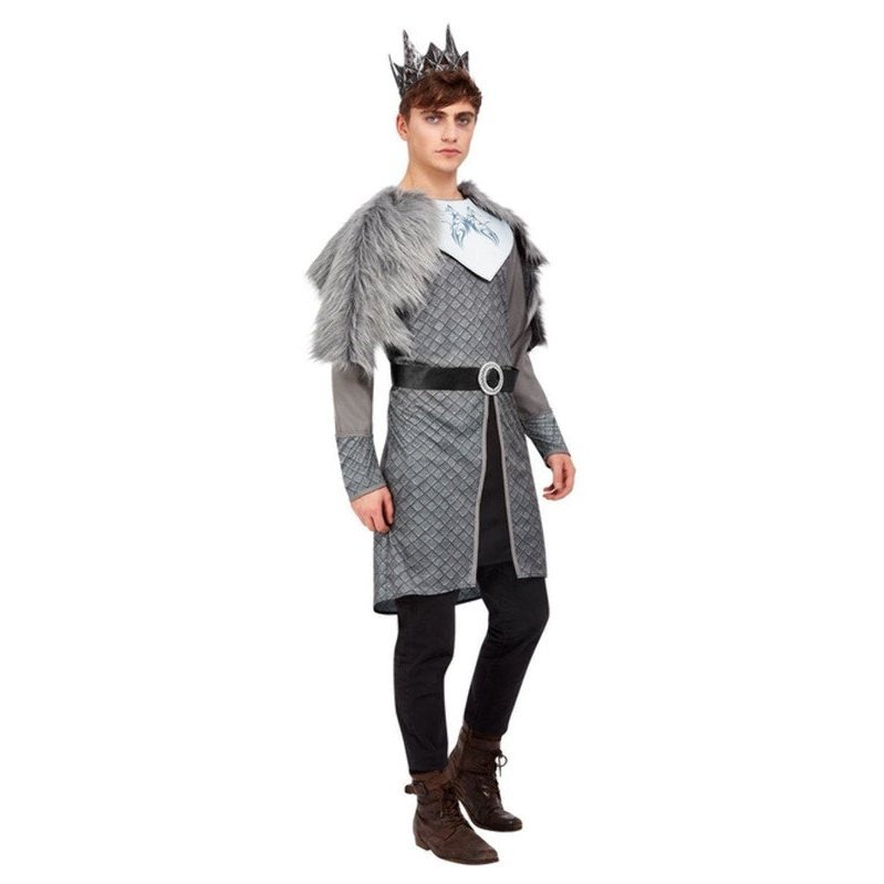Winter Warrior King Costume, Grey - Jokers Costume Mega Store