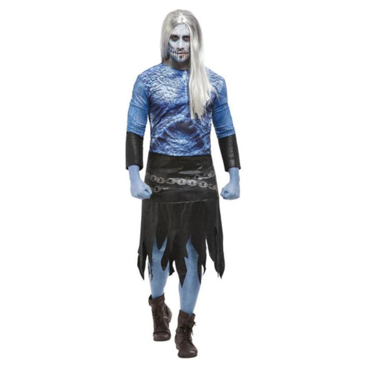 Winter Warrior Zombie Costume, Blue - Jokers Costume Mega Store