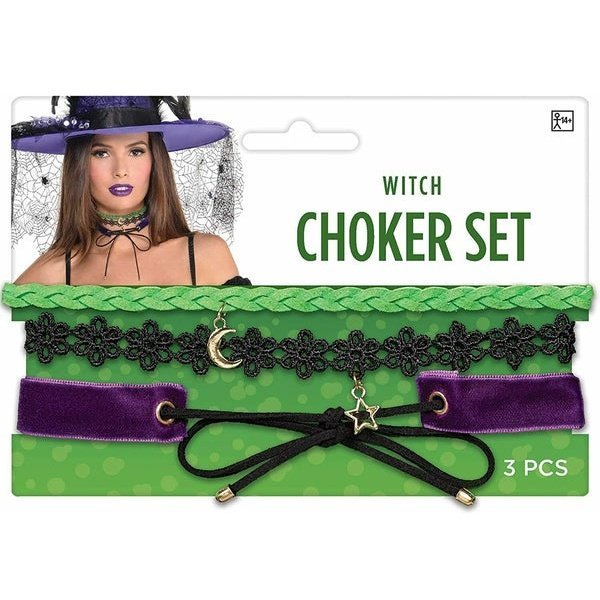 Witch Choker Necklace Set - Jokers Costume Mega Store