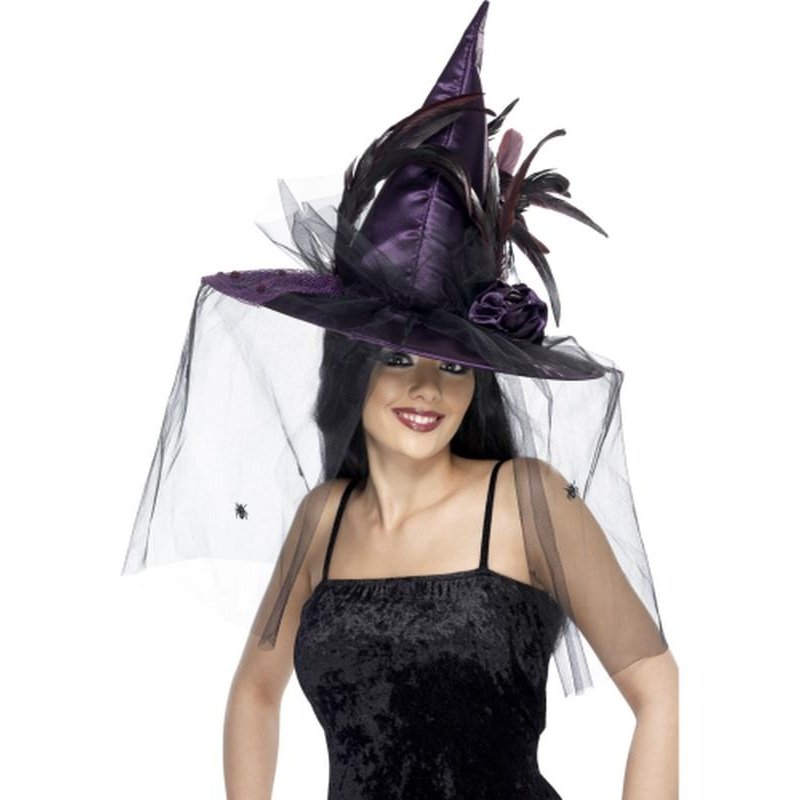 Witch Hat, Purple - Jokers Costume Mega Store