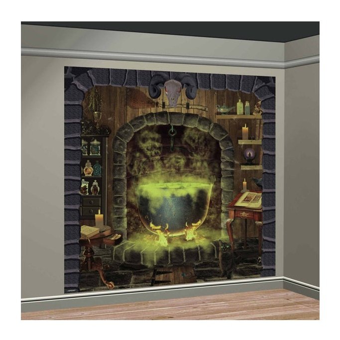 Witches Kitchen Scene Setter Backdrop Decoration - Jokers Costume Mega Store