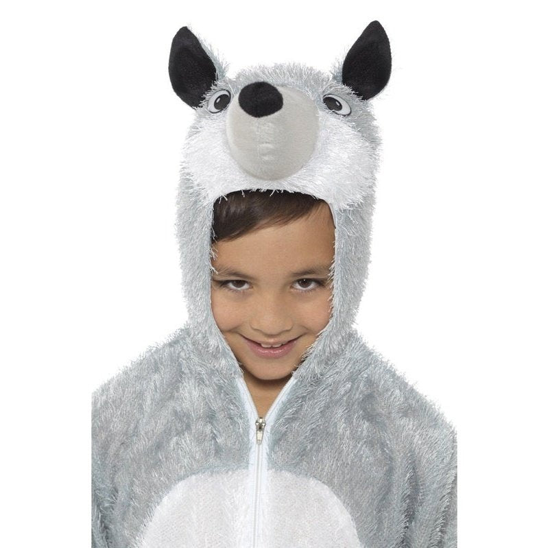 Wolf Costume, Grey With Hood - Jokers Costume Mega Store