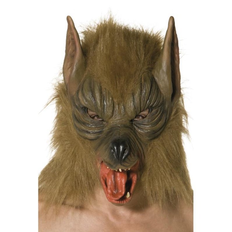 Wolf Mask Brown - Jokers Costume Mega Store