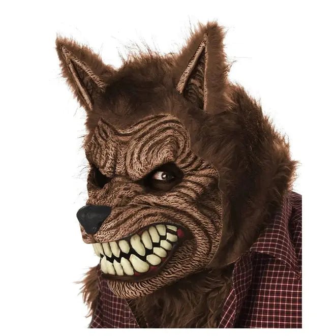 Wolf Werewolf Full Moon Adult Ani Motion Mask - Jokers Costume Mega Store