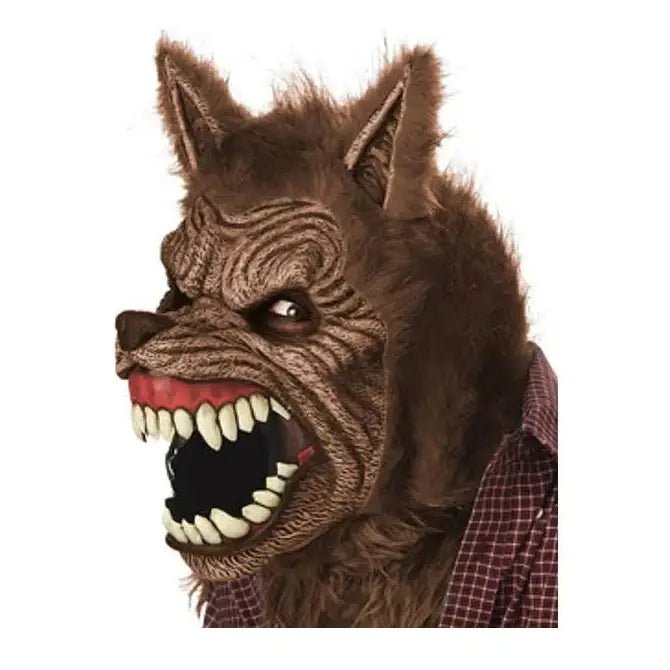 Wolf Werewolf Full Moon Adult Ani Motion Mask - Jokers Costume Mega Store