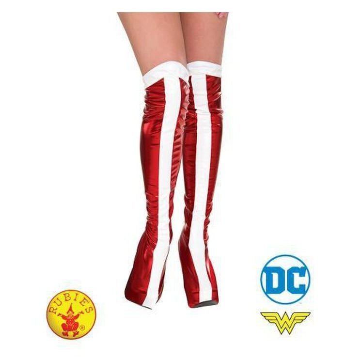 Wonder Woman Boot Tops Adult - Jokers Costume Mega Store