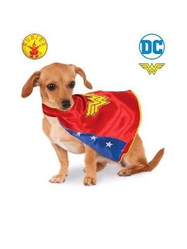 Wonder Woman Cape Pet Costume Size S - Jokers Costume Mega Store