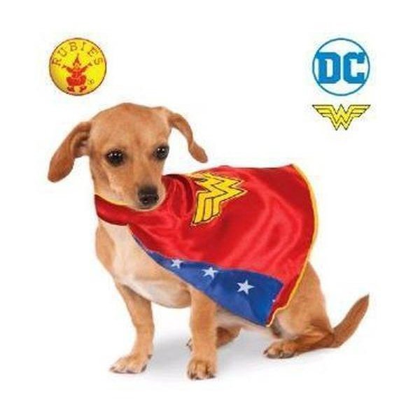Wonder Woman Cape Pet Costume Size Xs - Jokers Costume Mega Store