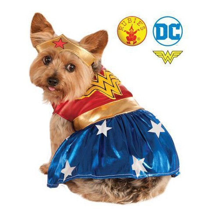 Wonder Woman Pet Costume Size S - Jokers Costume Mega Store