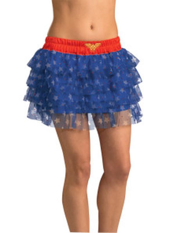 Wonder Woman Skirt With Sequins Adult Size Std - Jokers Costume Mega Store