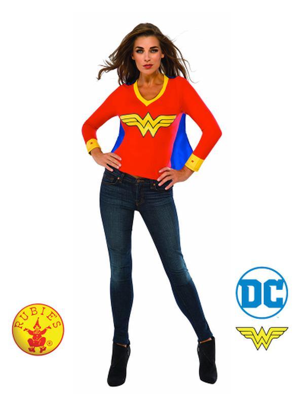 Wonder Woman Sporty Tshirt Size L - Jokers Costume Mega Store