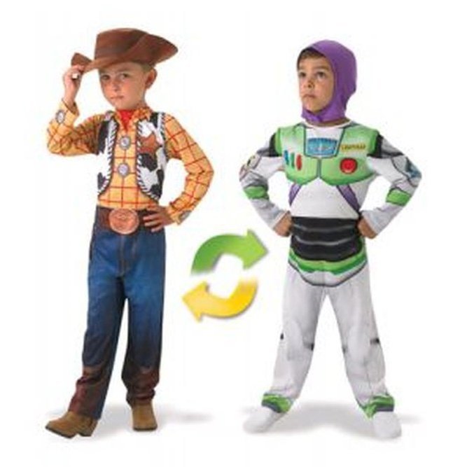 Woody To Buzz Lightyear Deluxe Reversible Size 3 - Jokers Costume Mega Store