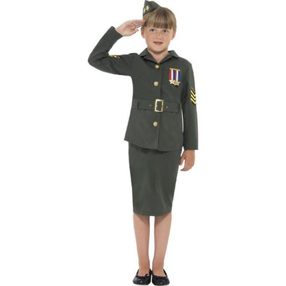 WW2 Army Girl Costume - Jokers Costume Mega Store