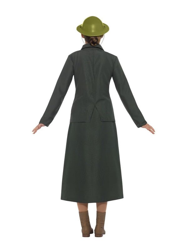 Ww2 Army Warden Lady Costume - Jokers Costume Mega Store