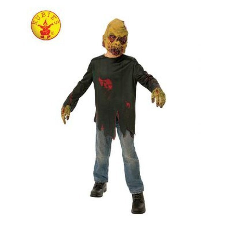 Zombie Avenger Costume, Child Size Large - Jokers Costume Mega Store