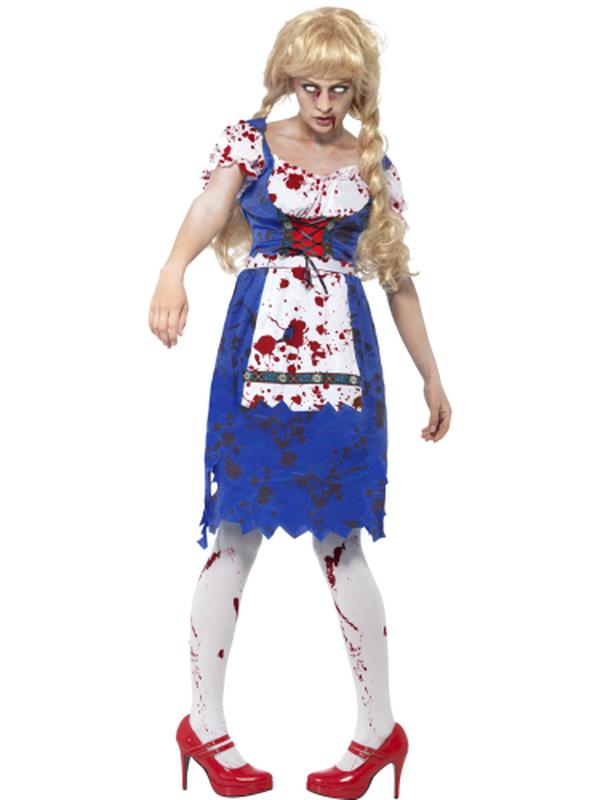 Zombie Bavarian Female Costume - Jokers Costume Mega Store
