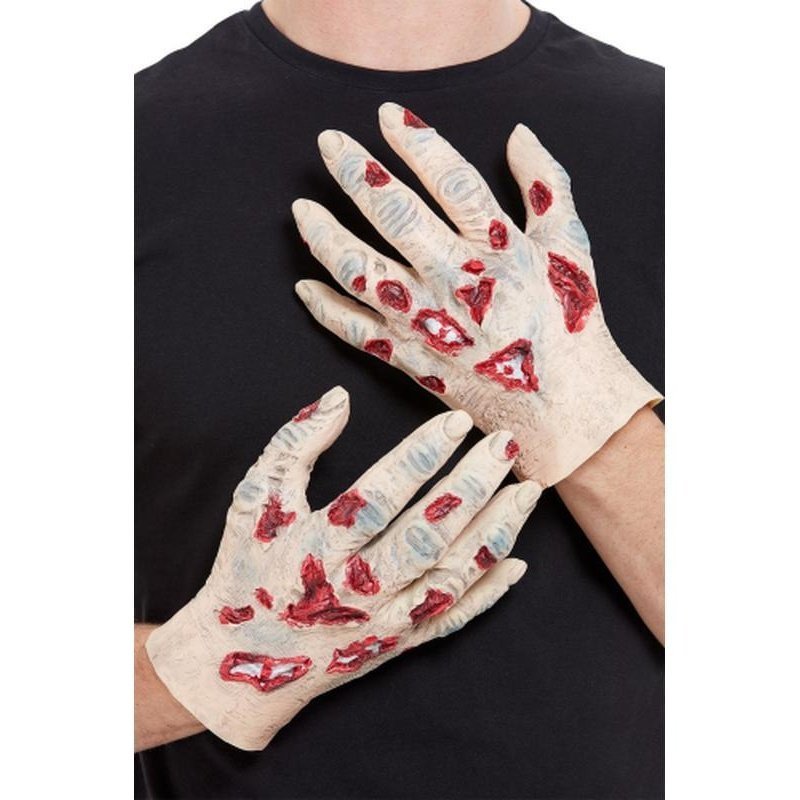 Zombie Latex Hands, Beige - Jokers Costume Mega Store
