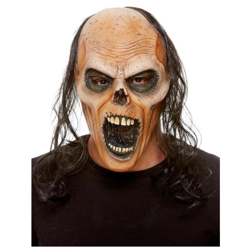 Zombie Latex Mask, Brown - Jokers Costume Mega Store