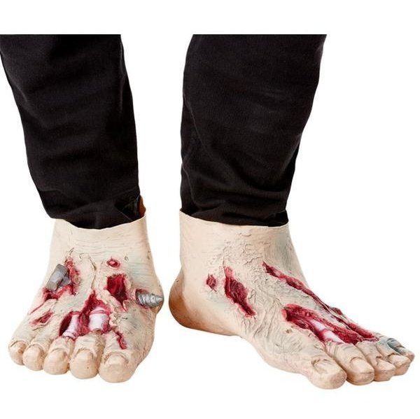 Zombie Latex Shoe Covers - Jokers Costume Mega Store