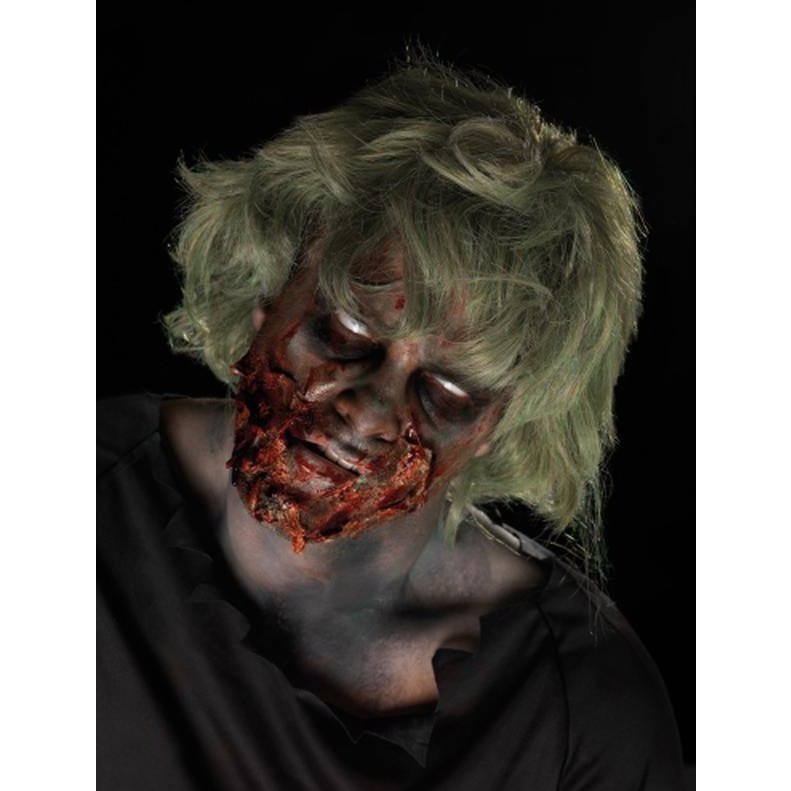 Zombie Make Up Kit, Aqua, With Zombie Dirt - Jokers Costume Mega Store