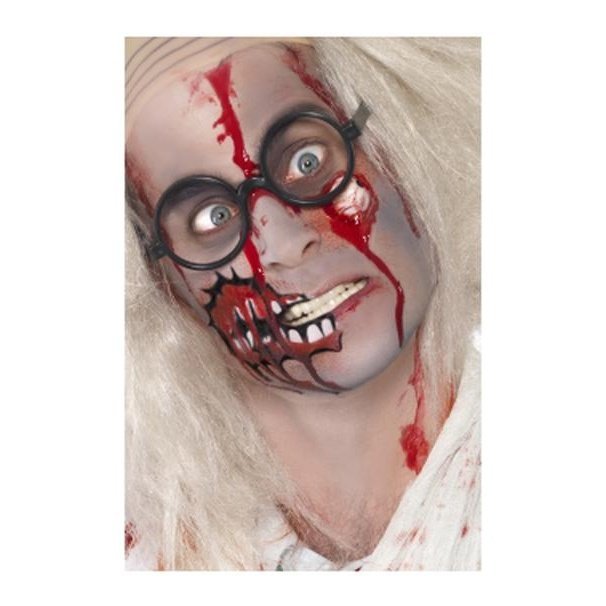 Zombie Make Up Set, Red, Includes Latex Eyeball - Jokers Costume Mega Store