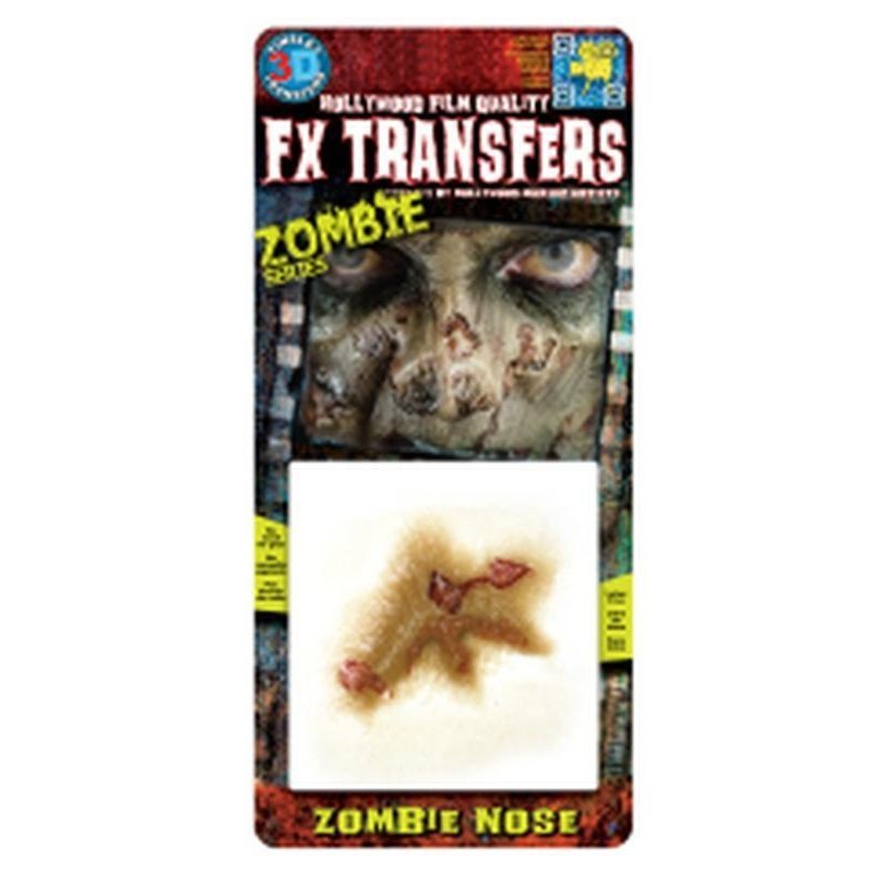 Zombie Nose 3D FX Transfer - Small - Jokers Costume Mega Store