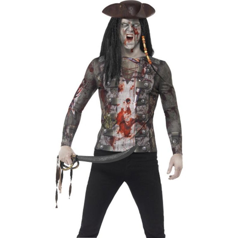 Zombie Pirate T-Shirt - Jokers Costume Mega Store