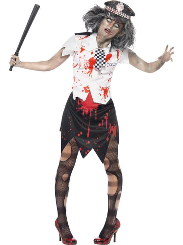 Zombie Policewoman Costume - Jokers Costume Mega Store