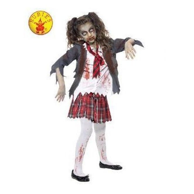 Zombie Schoolgirl Costume Size L - Jokers Costume Mega Store