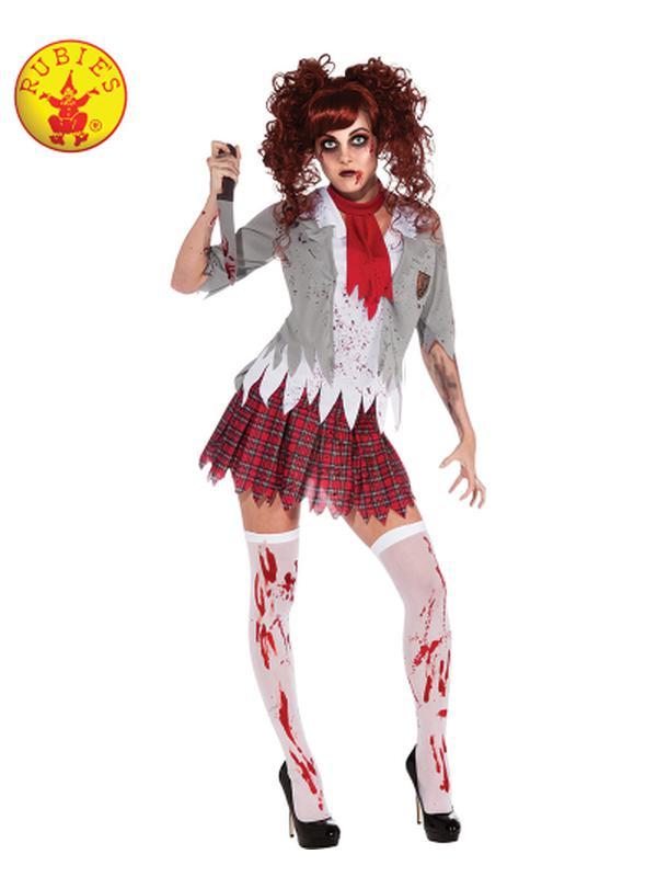 Zombie Schoolgirl Costume Size Std - Jokers Costume Mega Store