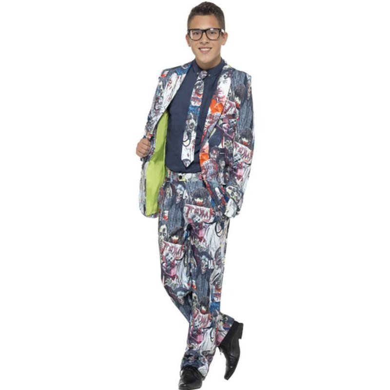 Zombie Stand Out Suit Teen - Jokers Costume Mega Store