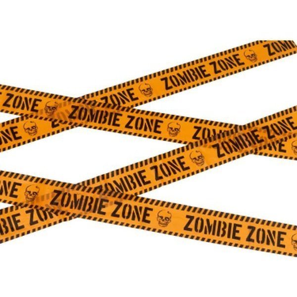 Zombie Zone Caution Tape - Jokers Costume Mega Store