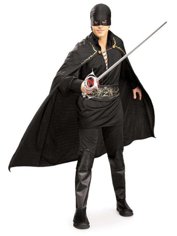 Zorro Deluxe Adult Costume Size Std - Jokers Costume Mega Store